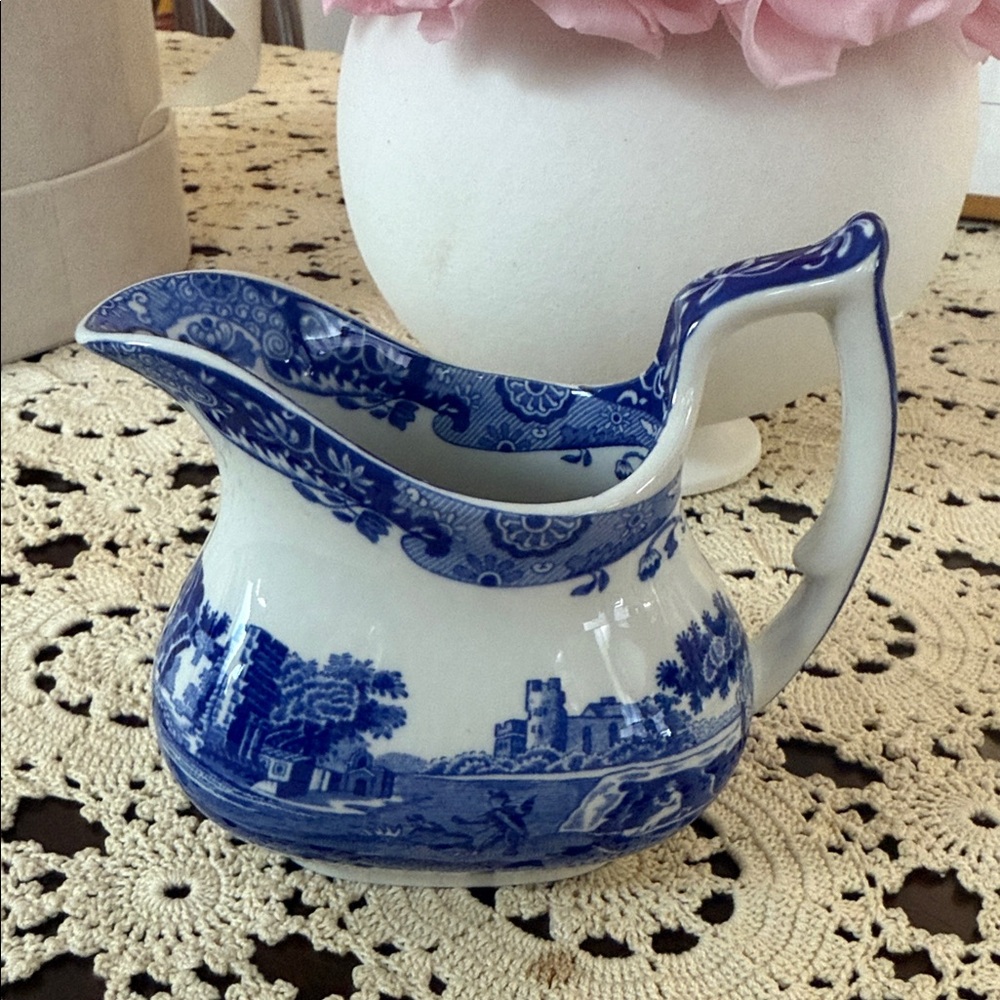 Spode Blue and White Creamer - Discontinued Pattern